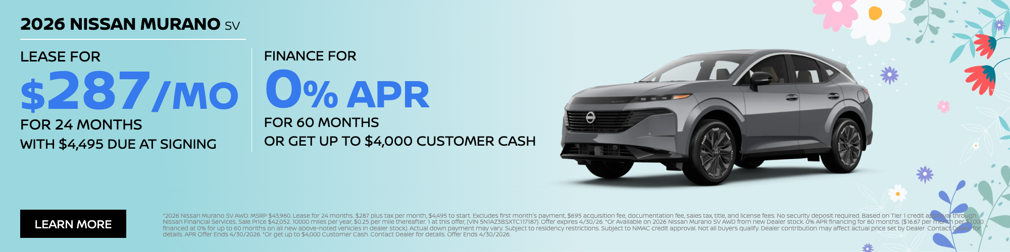 2026 Nissan Murano SV AWD