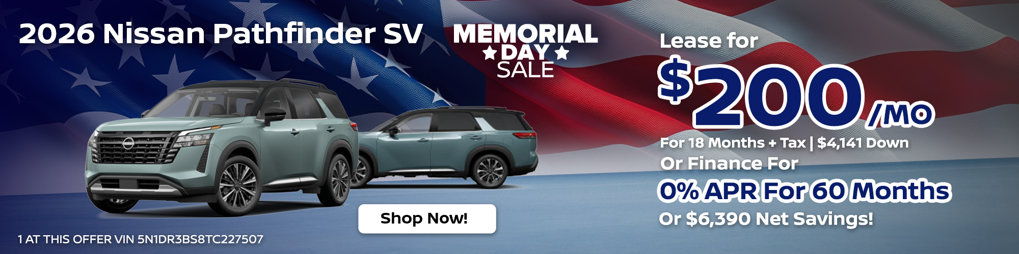 2026 Nissan Pathfinder SV